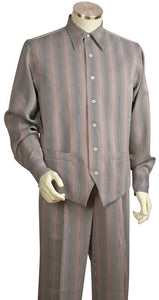 Super Stripes Long Sleeve 2pc Walking Suit Set