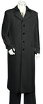 Trench Collar 2pc Long Zoot Suit Set - Black