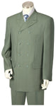 Victorian Double Breasted 3pc Zoot Suit Set - Sage