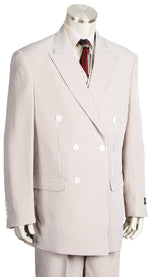 Pinstripe Double Breasted Seersucker 3pc Zoot Suit Set