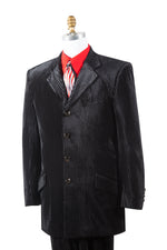 Textured Velvet 2pc Zoot Suit Set