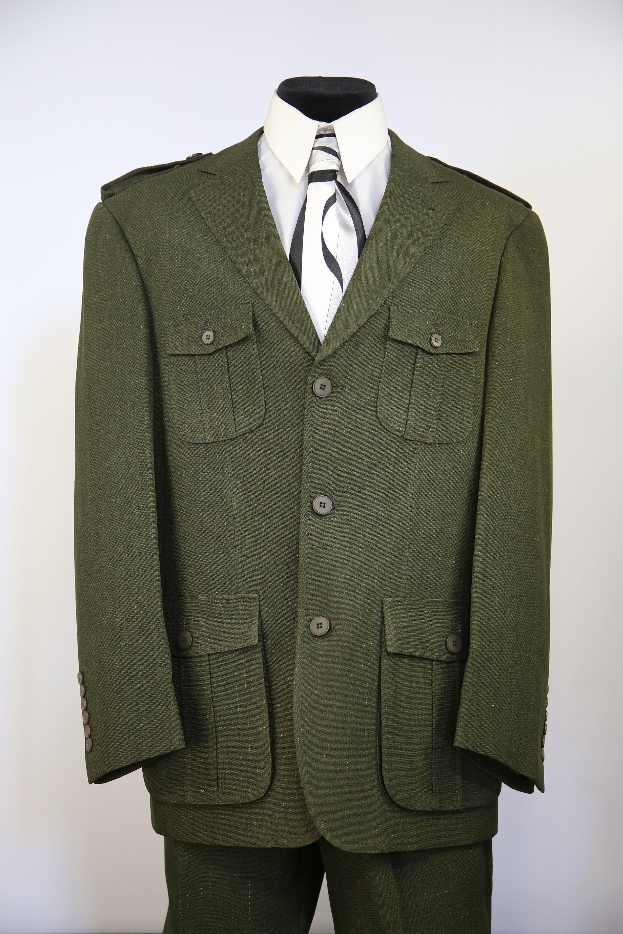 Naval Style Wool 2pc Zoot Suit Set