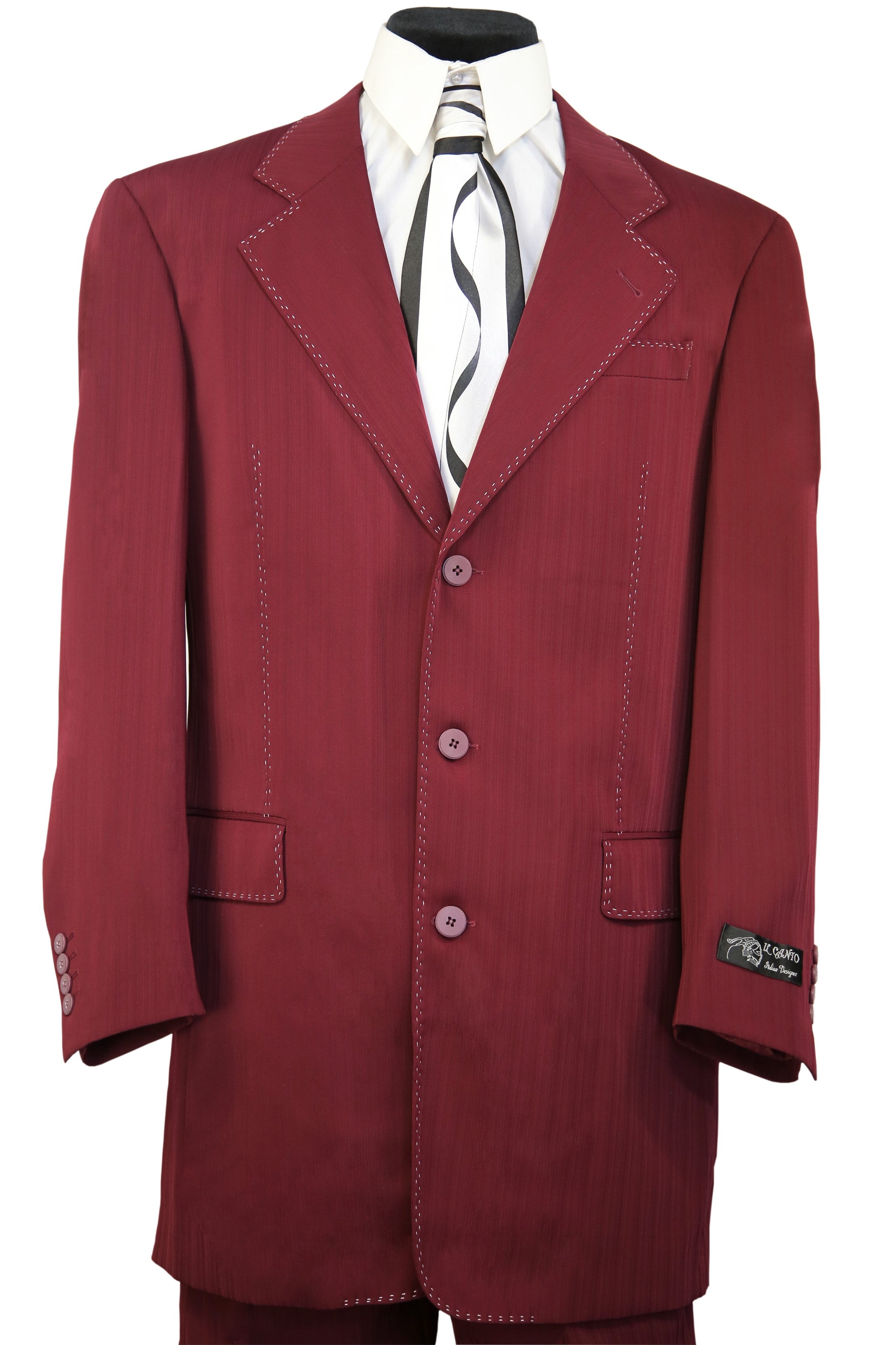 Harlem Maroon 2pc Zoot Suit Set