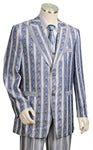 Metallic Wave Patterned  3pc  Zoot Suit Set