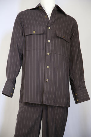 Harlem Designer Long Sleeve  2pc Walking Suit Set