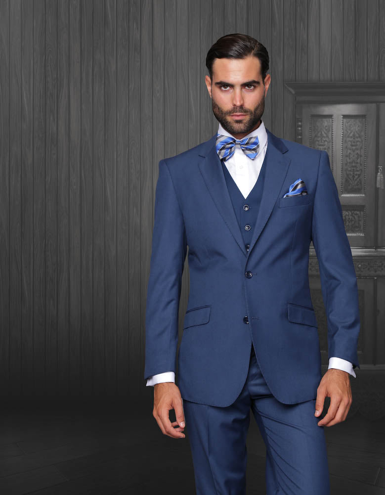 Monotone  3pc  Italian Suit Set - Indigo