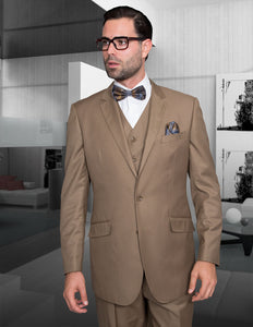 Monotone  3pc Italian Suit Set - Bronze