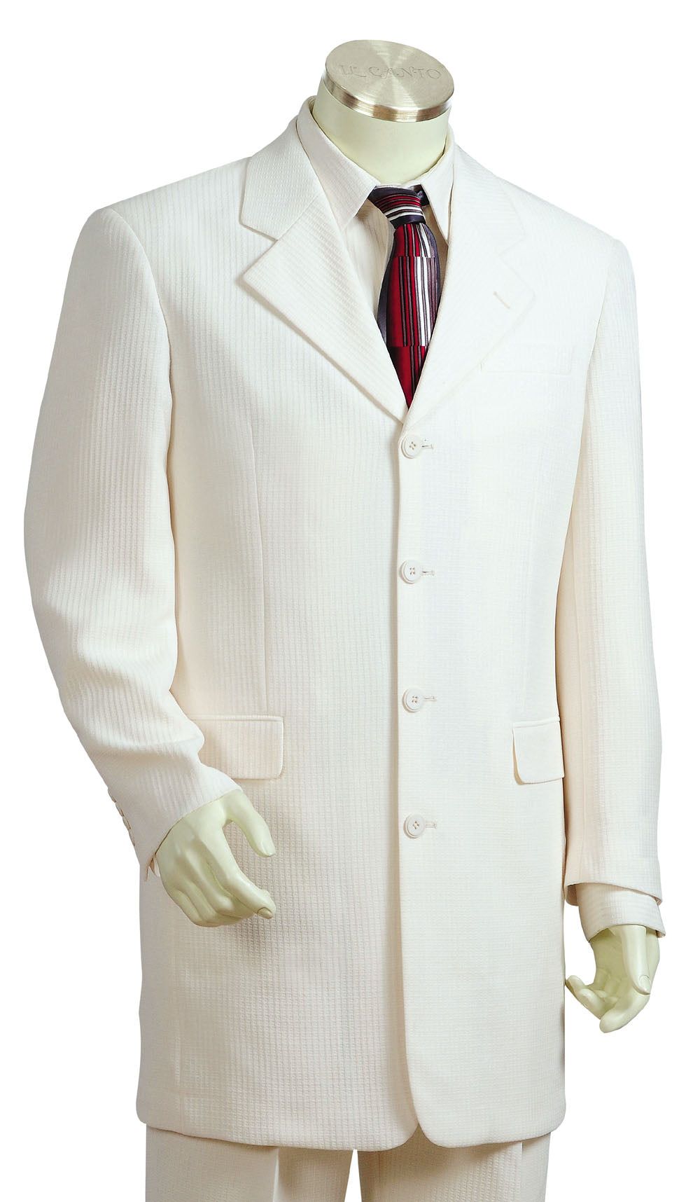 Citywalker Designer Wool 3pc  Zoot Suit Set - Off White