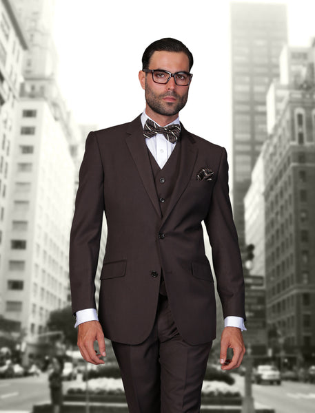 SOPRANI UOMO イタリア製　セットアップスーツ　モカブラウン　ウール 12069_1.jpg