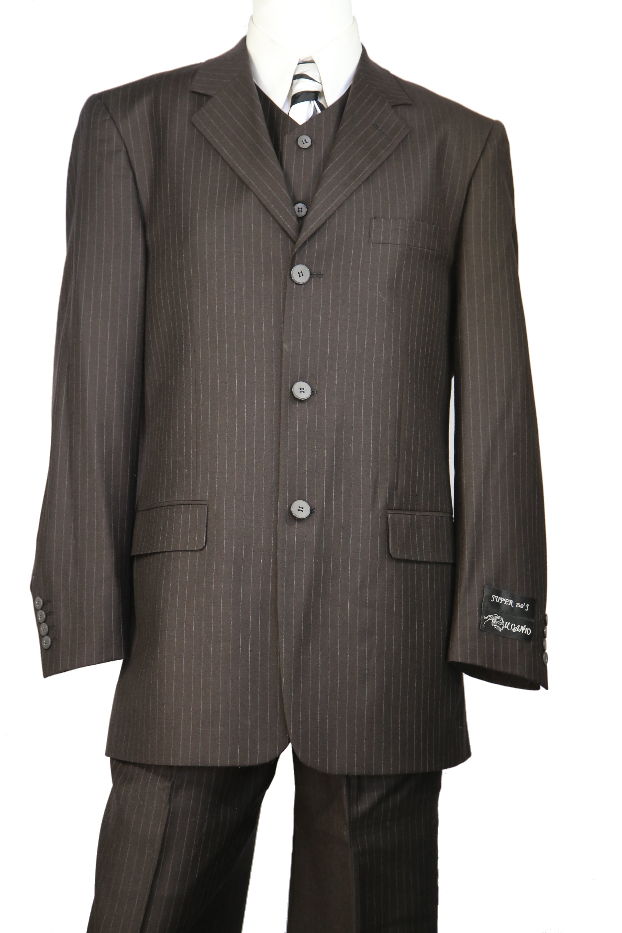 Duffel Textured  3pc  Zoot Suit Set