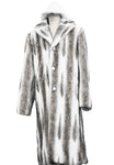 WINTER SPECIAL: FREE FUR HAT + Faux Wolf Fur Coat Buttoned 1pc Long Zoot Suit - Coffee